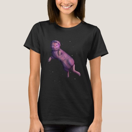 T-shirt Space cat (Devant)