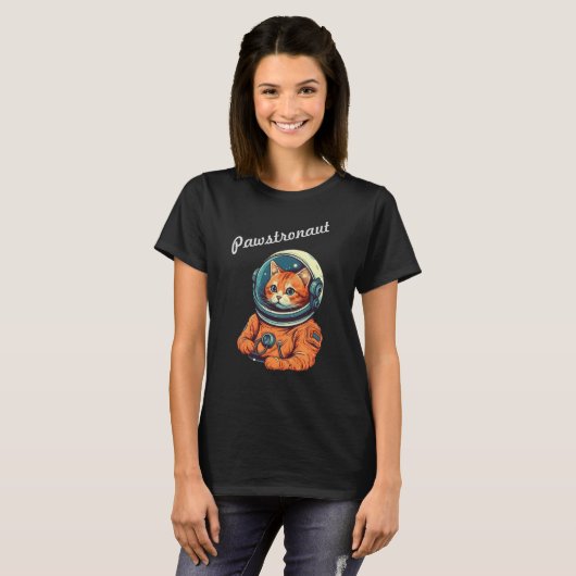 T-shirt Space Cat (Devant entier)