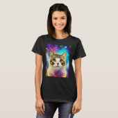 T-shirt Space Cat Kitty Kitten In Cat Style 10 (Devant entier)