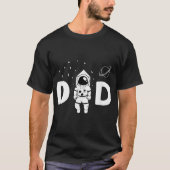 T-shirt Space Dad Astronaut Design (Devant)