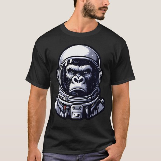 T-shirt Space Explorer - Astronaute de Gorilla (Devant)