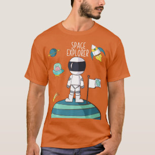 T-shirt Space Explorer Exploration Cadeau Inspirer Enfants