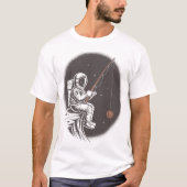 T-shirt Space Fisher – Astronaut Catching the Sun and Moon (Devant)