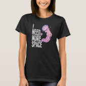 T-shirt Space Galaxy Flying Axolotl Spacesuit Salamander S (Devant)