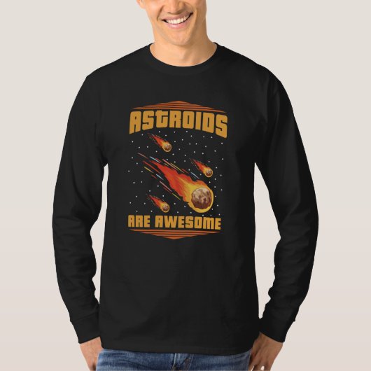 T-shirt Space Galaxy Nebula Orbit Solar System Astroid Red (Devant)