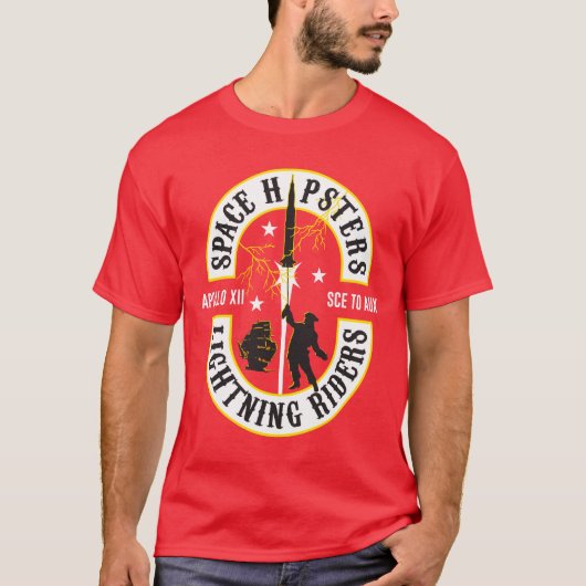 T-shirt Space Hipsters® Lightning Riders (Devant)