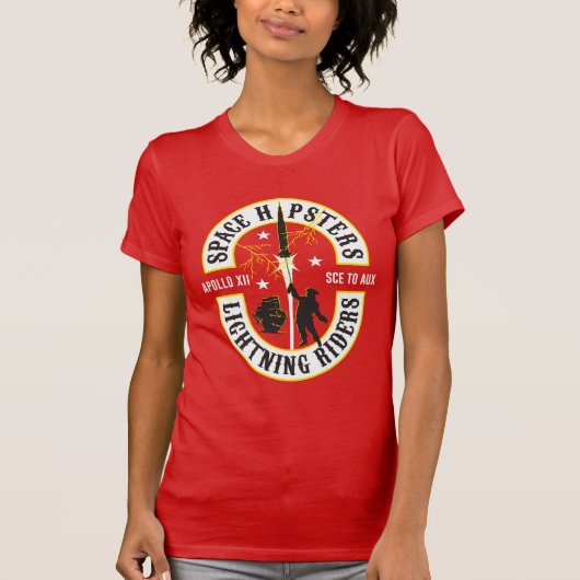 T-shirt Space Hipsters® Lightning Riders (femmes) (Devant)