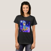 T-shirt Space Karma Recherche Yoga Chat (Devant entier)