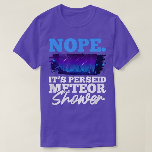T-shirt Space Meteor Douche Space Lover Science Nerd (Design devant)