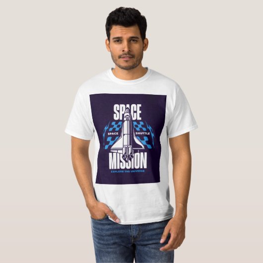 T-shirt Space Mission – Explore the Universe (Devant entier)