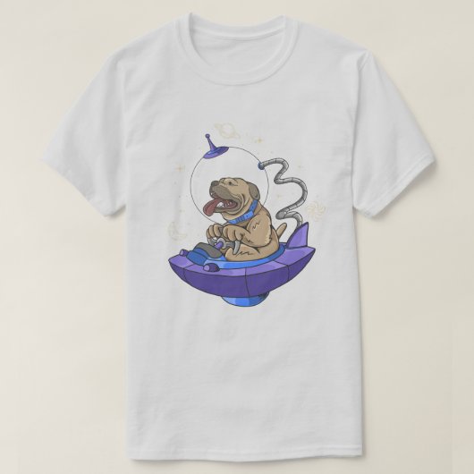 T-shirt Space Pup (Design devant)