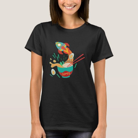 T-SHIRT SPACE RAMEN - RAMEN NOODLE LOVER (Devant)