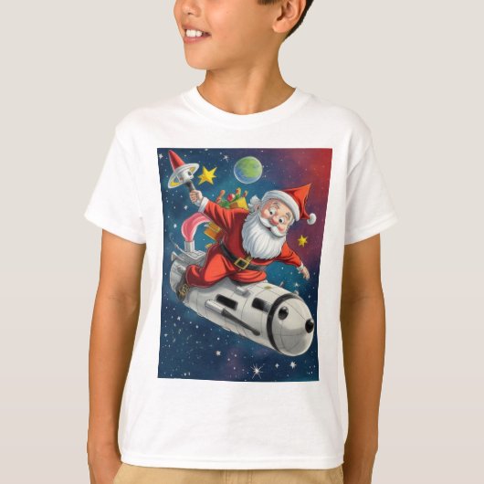 T-shirt Space Santa Claus (Devant)