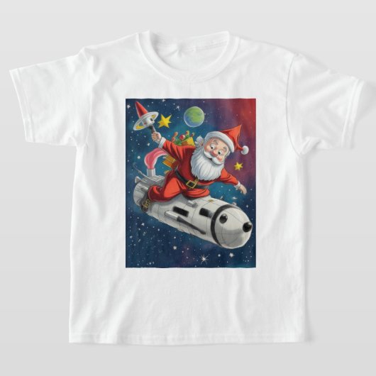 T-shirt Space Santa Claus (Poser)