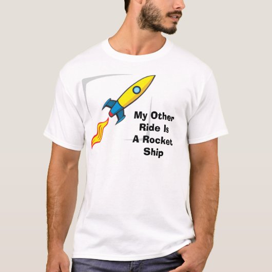 T-shirt space_shlp3, mon OtherRide est un RocketShip (Devant)