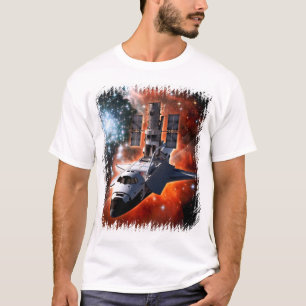 T-shirt Space Shuttle Atlantis Hubble Telescope Artwork