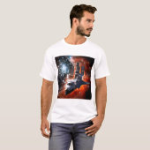 T-shirt Space Shuttle Atlantis Hubble Telescope Artwork (Devant entier)