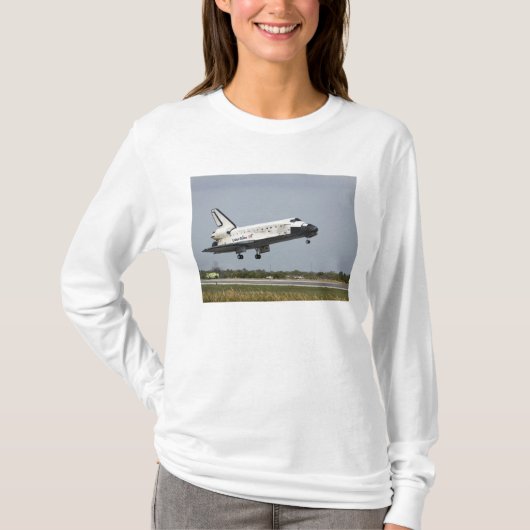 T-shirt Space Shuttle Discovery approche l'atterrissage 3 (Devant)
