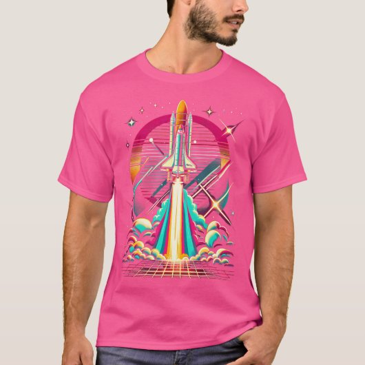 T-shirt Space Shuttle Launch Kennedy Space Centre Vapor Wa (Devant)
