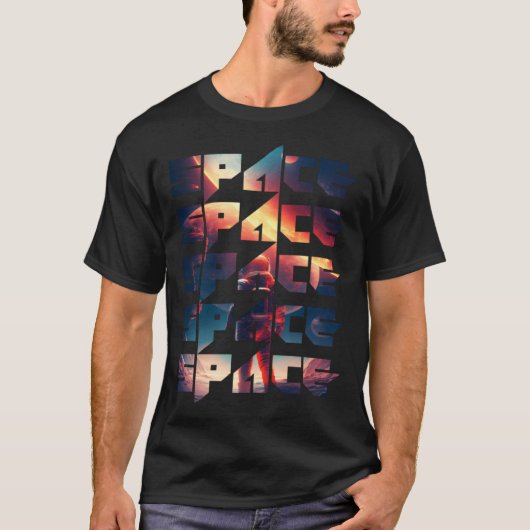 T-shirt Space Text Solar System Galactic Astro Space Enthu (Devant)