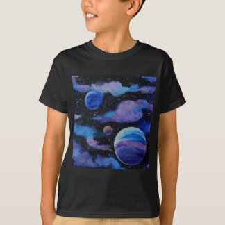 T-shirt Space Travel Planètes Nebula Art