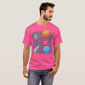T-shirt Space Travel Rocket Galaxy Astronomie Cute Pl (Devant entier)