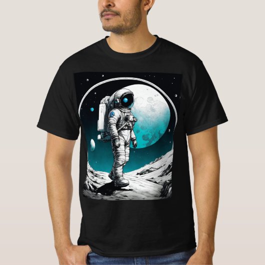 T-shirt Space Voyager : Expédition rétro (Devant)
