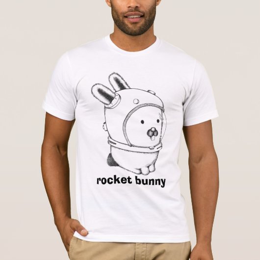 T-shirt spaceglenda300, lapin de fusée (Devant)