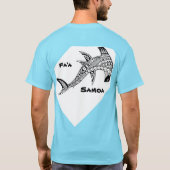 T-shirt Spacegrey FA'A Samoa Hammerhead requin (Dos)