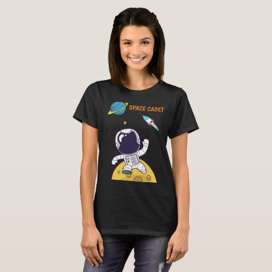 T-shirt Spaceman à la recherche de cadet spatial (Devant entier)