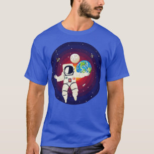 T-shirt Spaceman et planète Terre