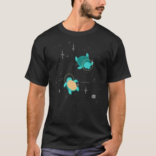 T-shirt Spaceurtles retro (Devant)