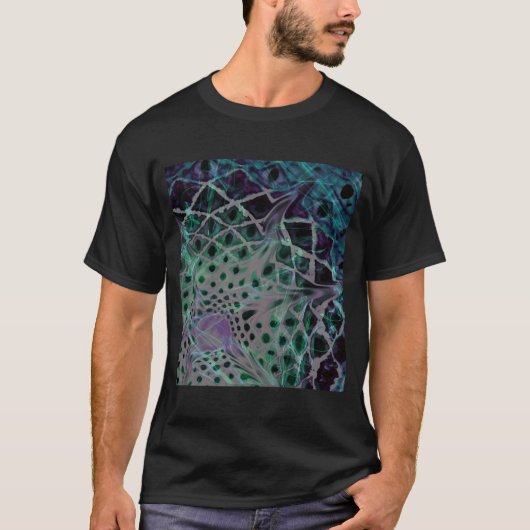 T-shirt Spacey Tie Dye Hippie Psychedelic Mandala Boho Dea (Devant)