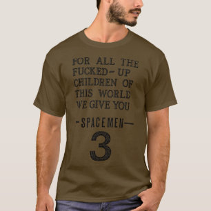T-shirt Spacity 3 Psych Rock Distressed Design