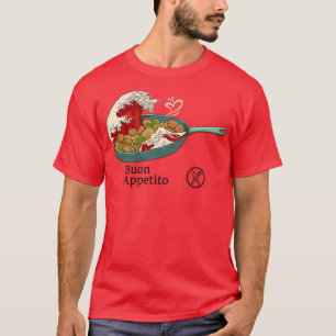 T-shirt Spaghetti Bologne - nouilles italiennes - japonais
