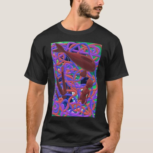 T-shirt spaghetti de poisson (Devant)