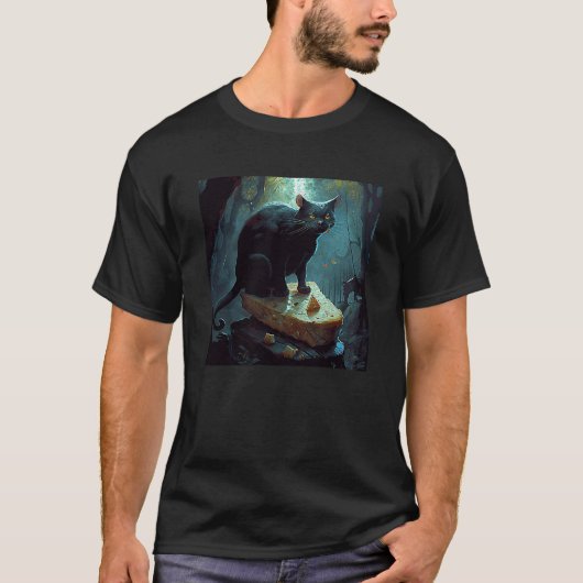 T-shirt Spaghetti de porc de chat (Devant)