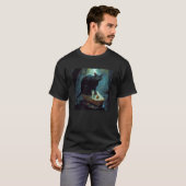 T-shirt Spaghetti de porc de chat (Devant entier)