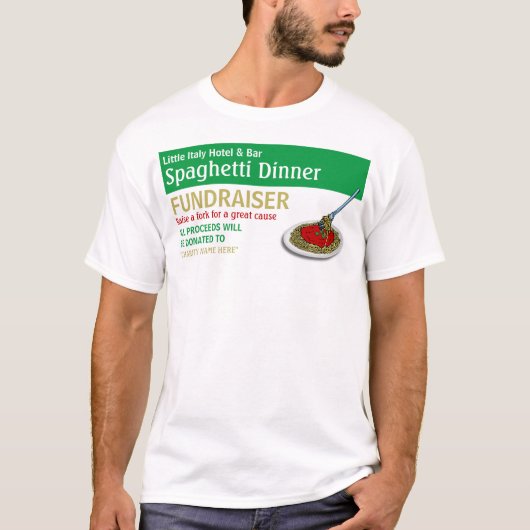 T-shirt Spaghetti Dinner Fundraiser Event (Devant)