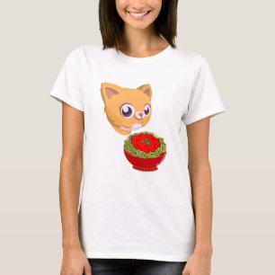 T-shirt Spaghetti mangeur de chat