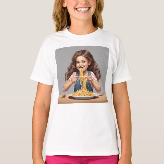 T-shirt Spaghetti mangeur de filles (Devant)