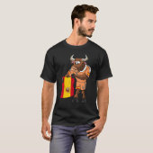 T-shirt Spain fan bull (Devant entier)