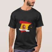 T-shirt spain flag map (Devant)