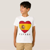 T-shirt Spain heart with black ESPANA (Devant entier)