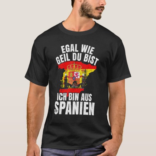 T-shirt Spain Idea Andalusia Spain Espanol Espana Flag (Devant)