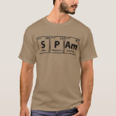 T-shirt Spam (S-P-Am) Éléments Périodiques Orthographe (Devant)