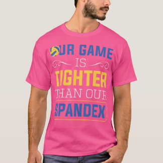 T-shirt Spandex Sport Jeu Beach Volley