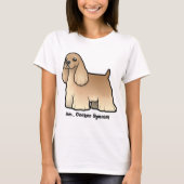 T-shirt spaniel américain (Devant)