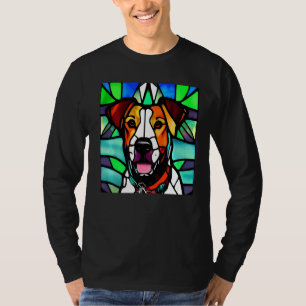 T-shirt Spaniel Breton - Vitrail Coloré Premium_