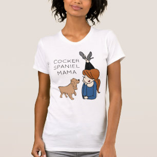 T-Shirt Spaniel Mama Cocker Personnalisé